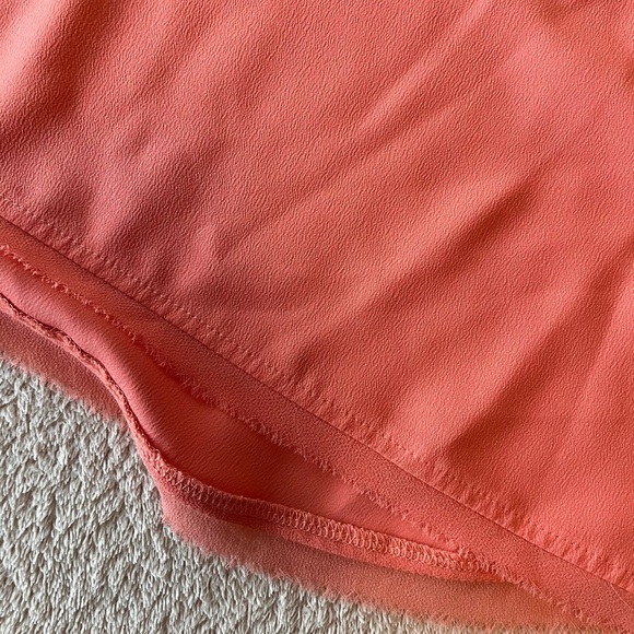 NWOT Halogen Coral V-Neck Sleeveless Blouse - Picture 7 of 11